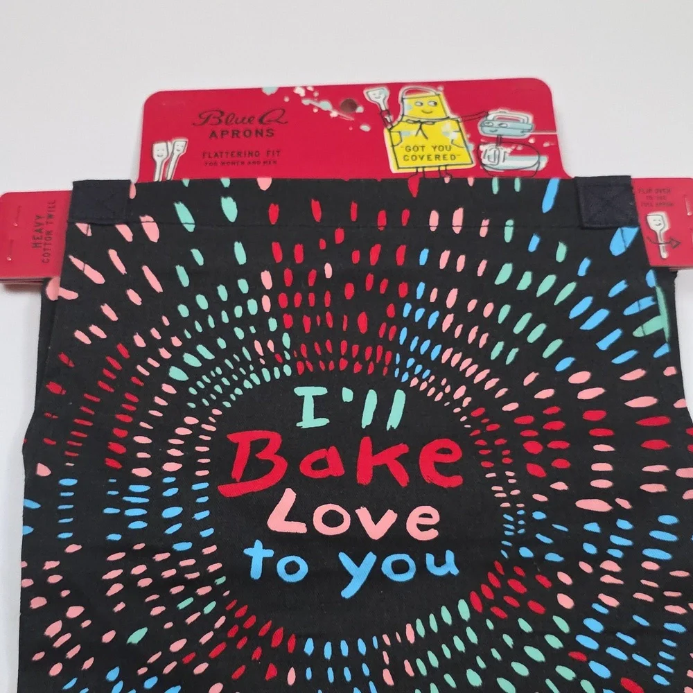 Blue Q Colorful Baking Apron - Bake Love To You